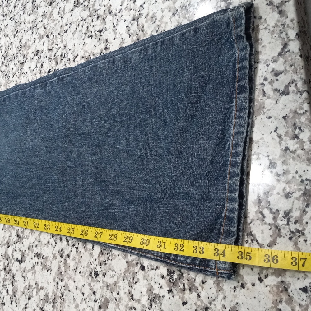 Calvin Klein Blue Flare & Wide Leg Jeans - Picture 7 of 14
